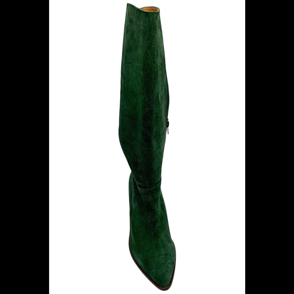 INTENTIONALLY BLANK Women's Suede Tall Medium Calf Boot Debbie Forest - Medium - Picture 2 of 3